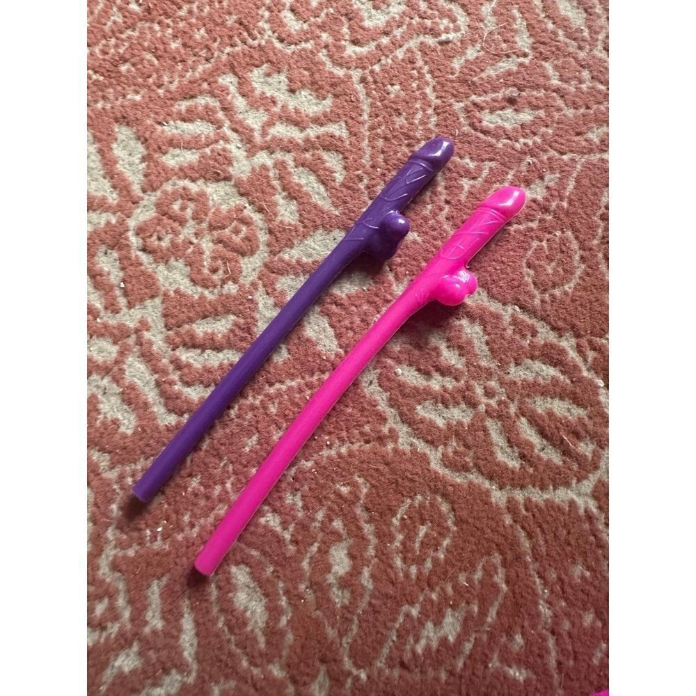 Two Bachelorette fun straws